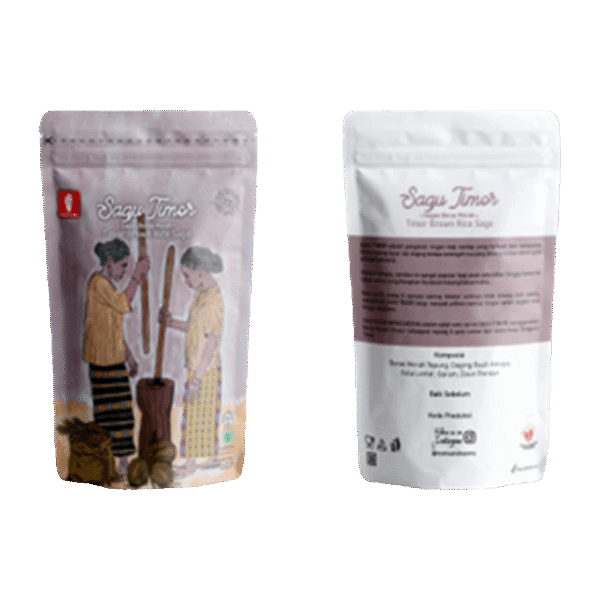 Sagu Timor Beras Merah siap santap 150g