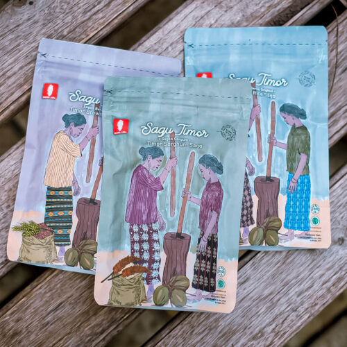 Sagu Timor Beras Merah siap santap 150g